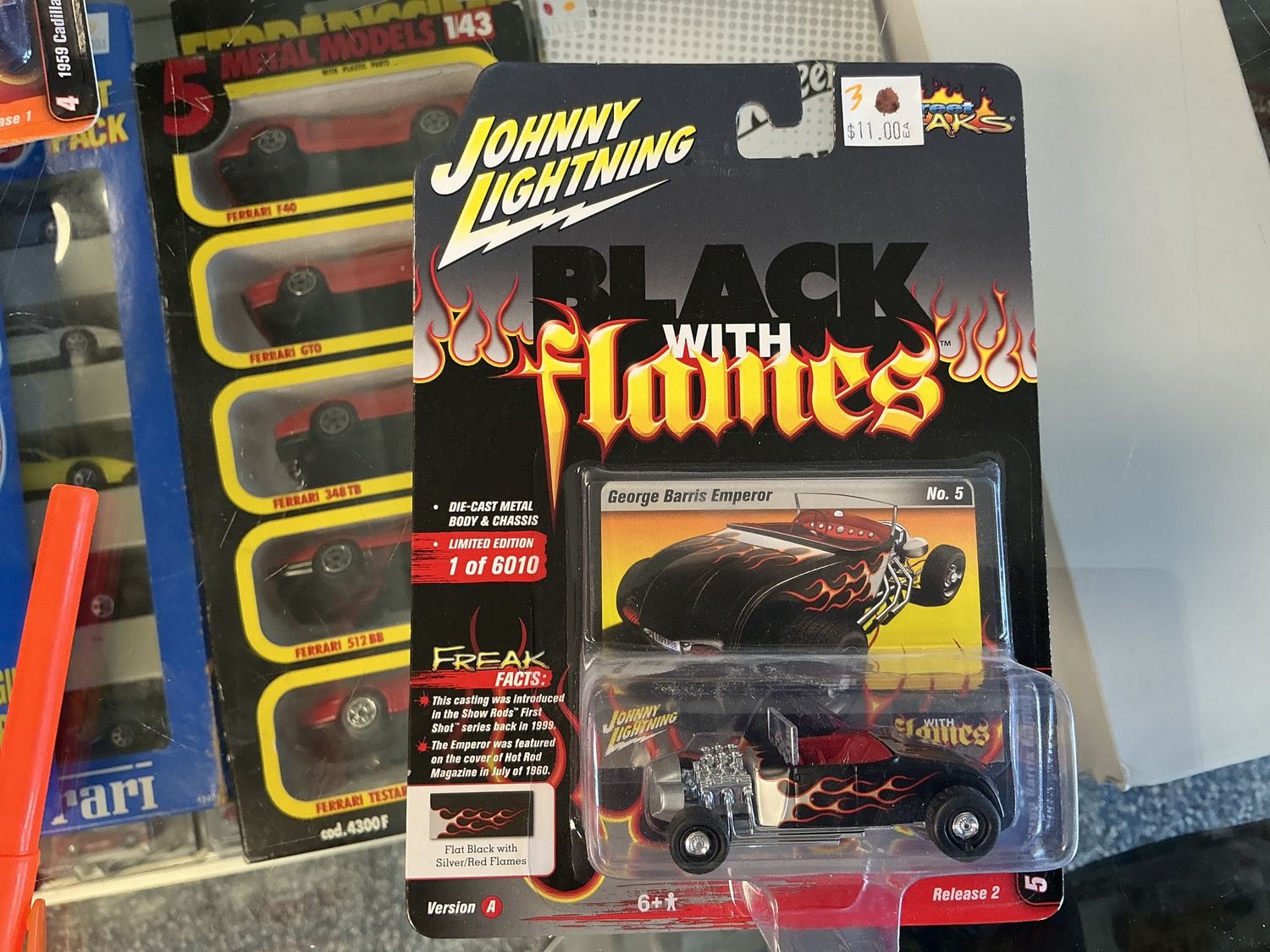 George Barris emperors flat black with silver red flames