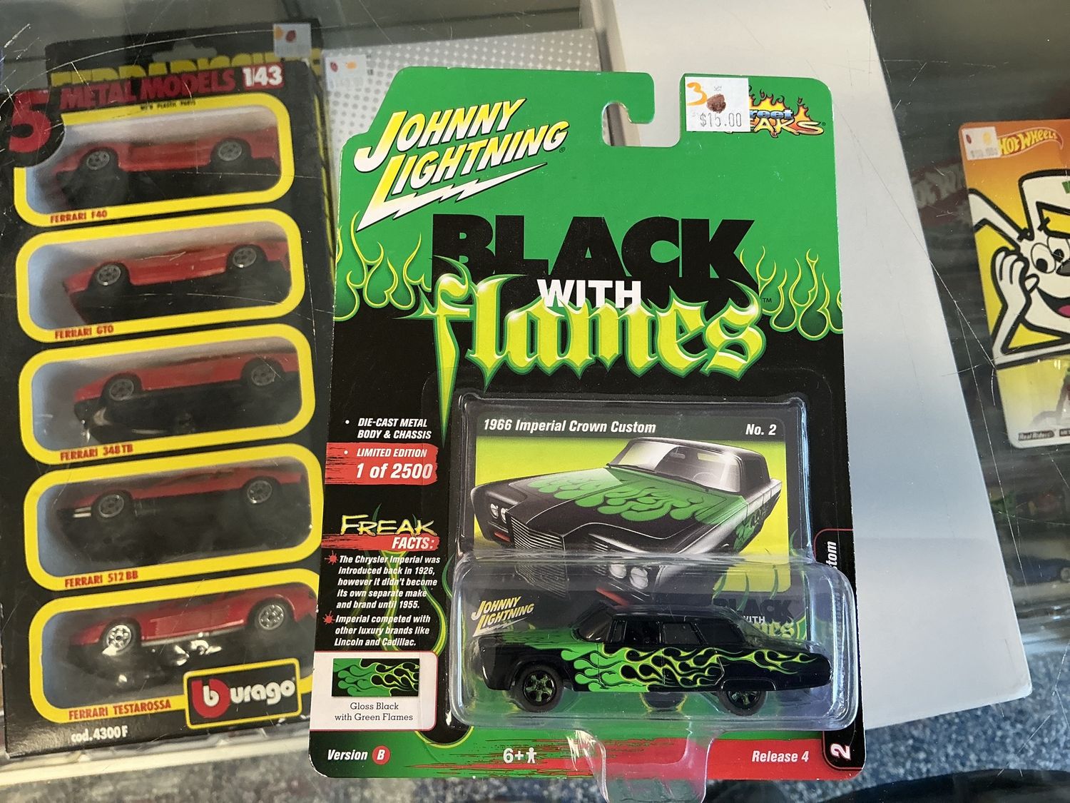 1966 imperial crown custom glass black with green flames