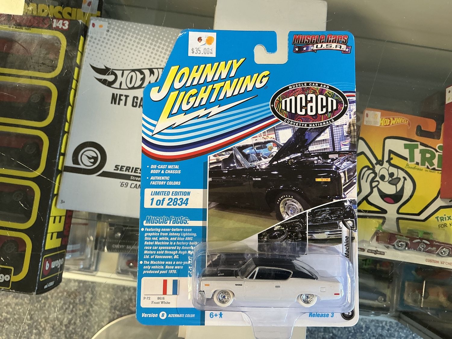 1970 AMC rebel machine frost white