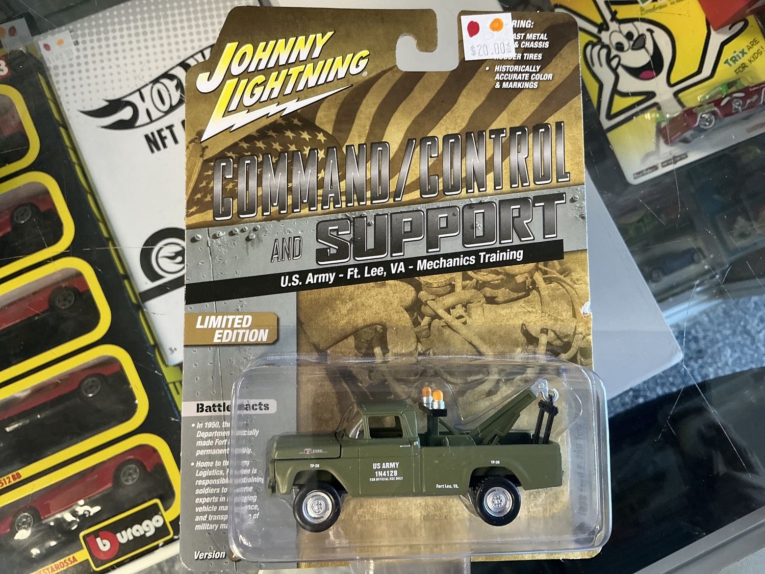 1959 Ford F250 tow truck US Army green