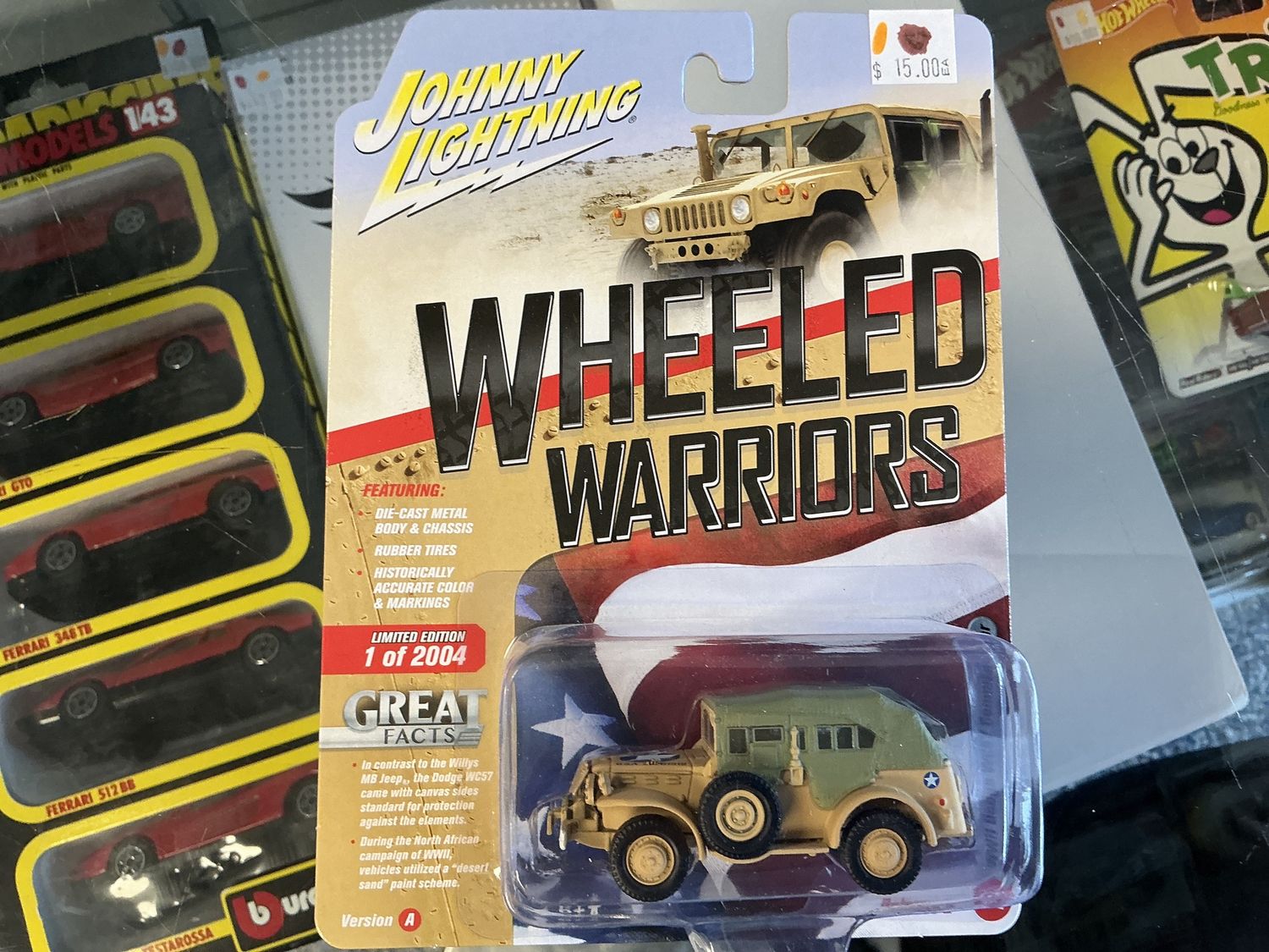 World War II Dodge WC 57 command car, tanning and green