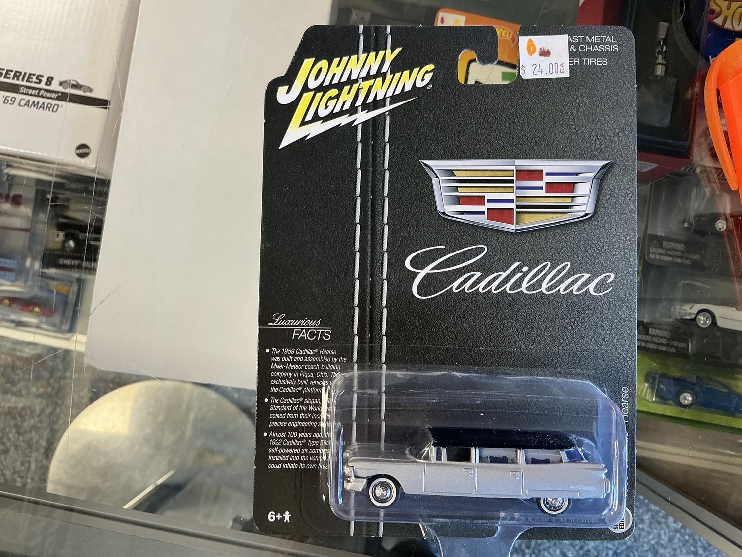 1959 Cadillac hearse silver