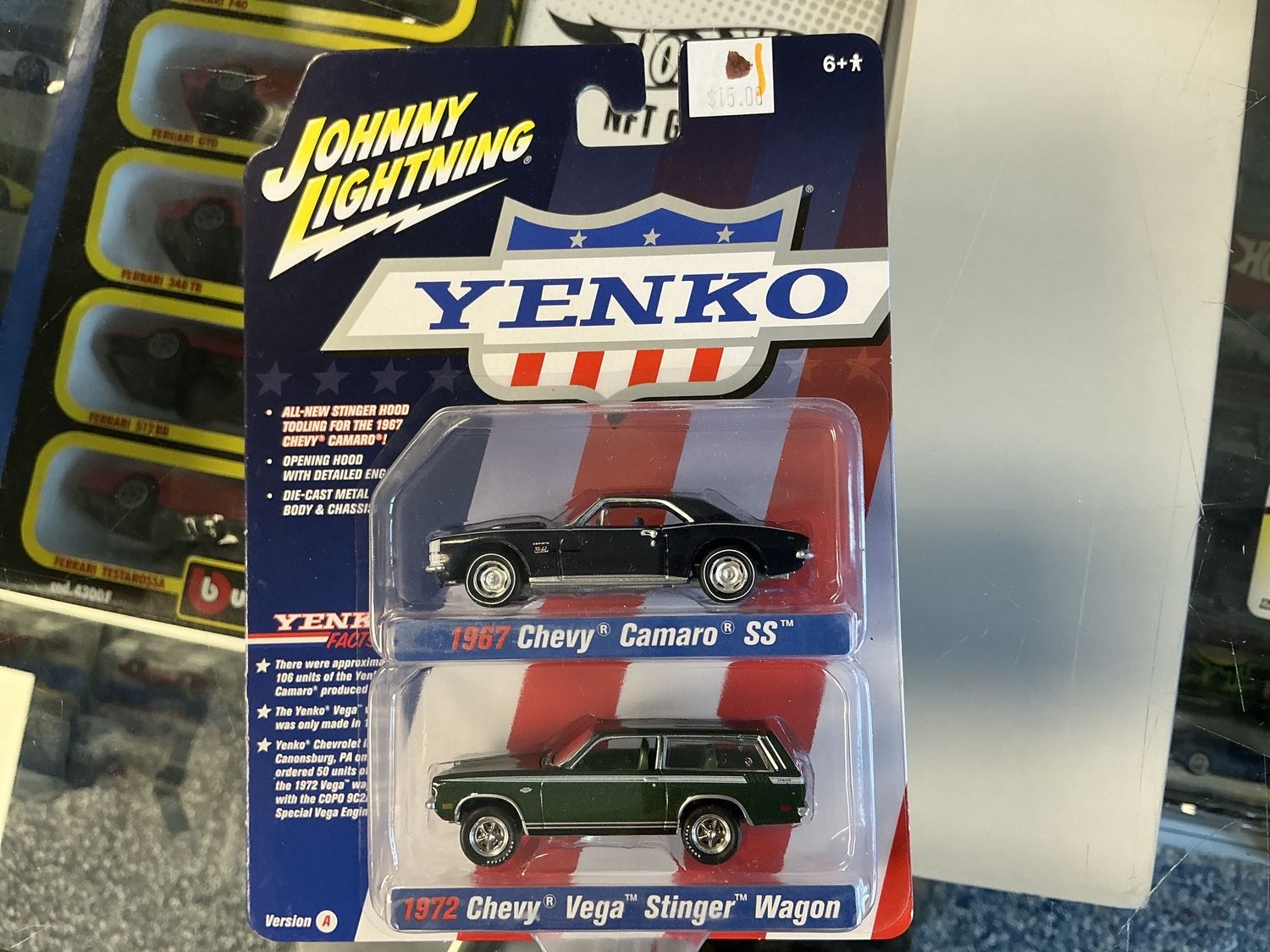 Yenko 2 pak 1967 Chevy Camaro SS 1972 Chevy Vegas stinger waggon