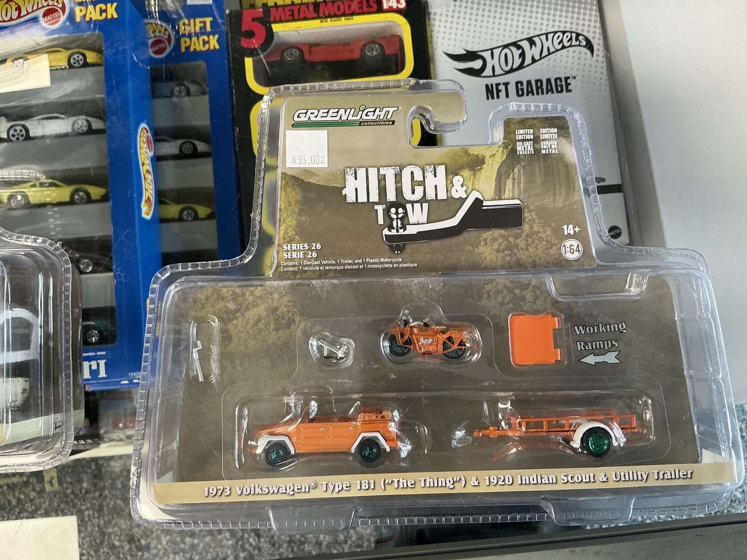 1973 Volkswagen type 181 the 1920 Indian scout and utility trailer