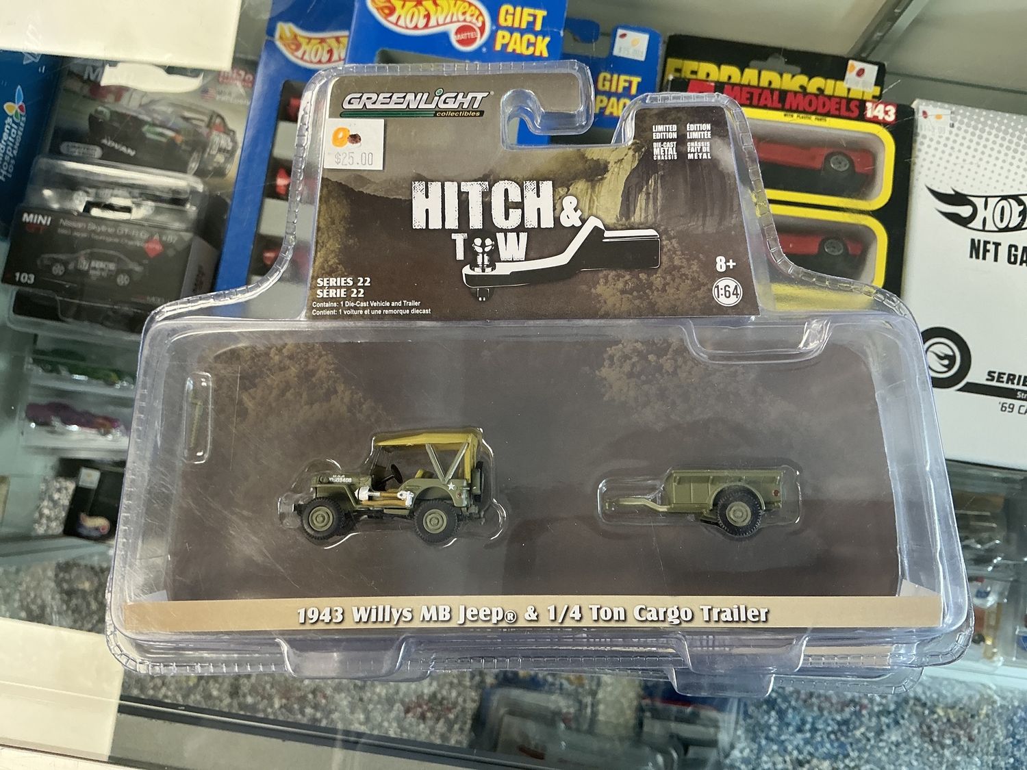 1943 Willie, MB Jeep and quarter ton car cargo trailer