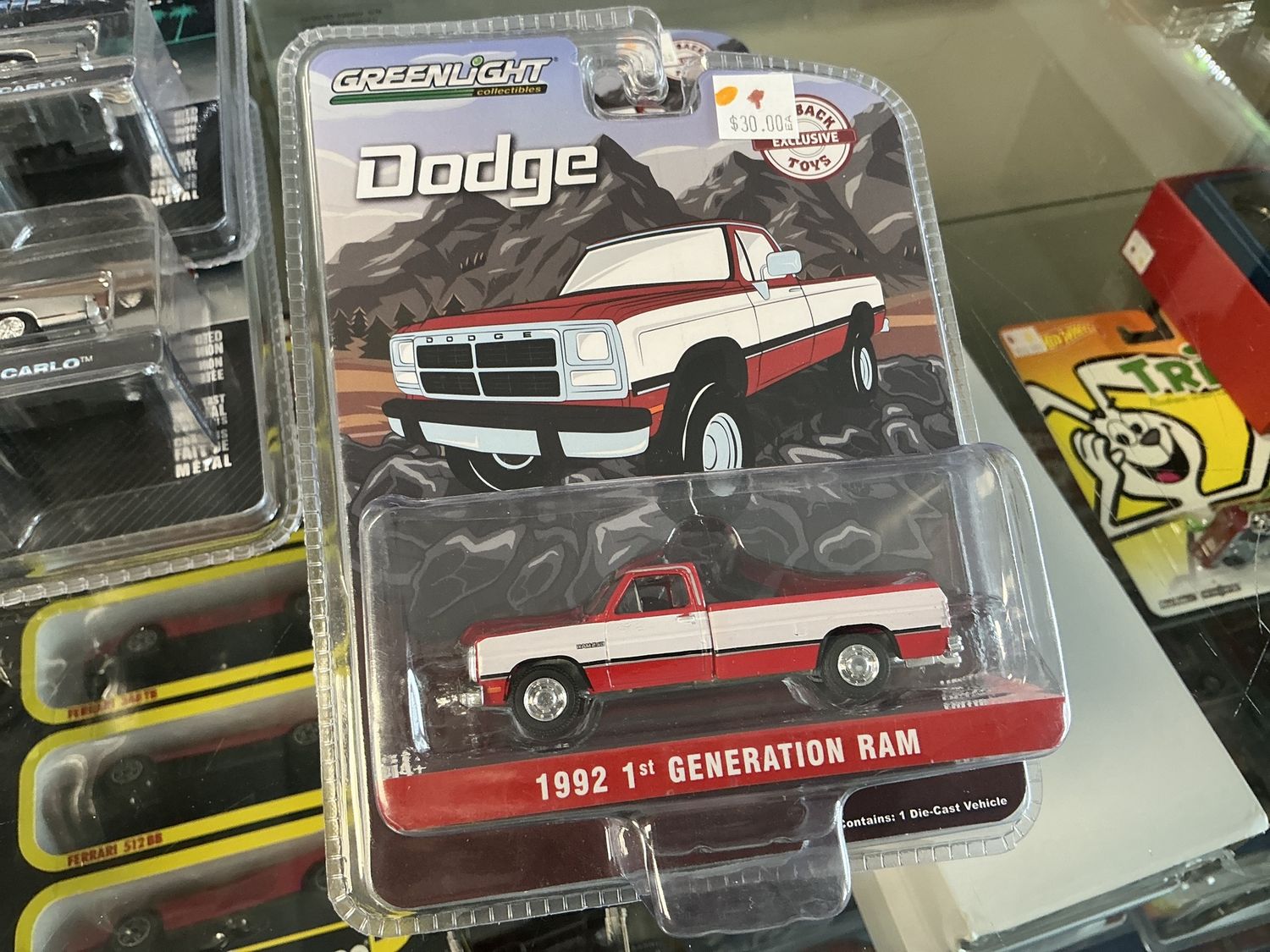 1992 first generation RAM, red and white