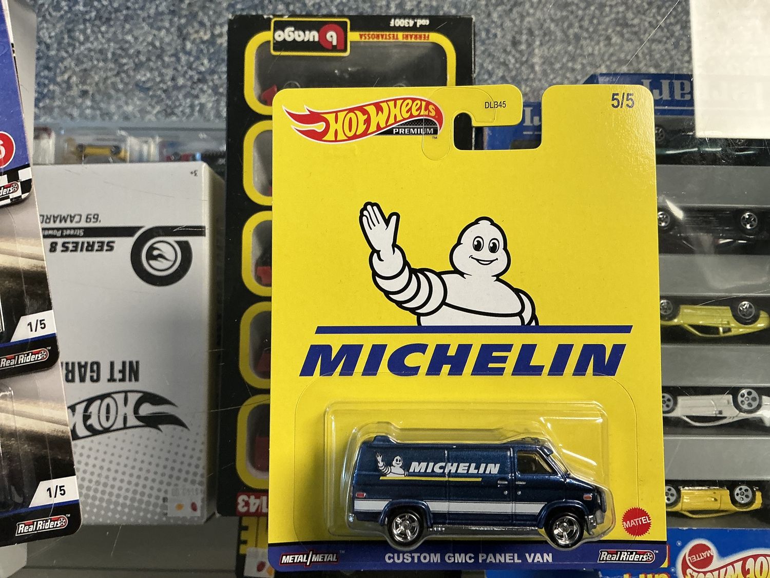 Michelin custom GMC panel van blue