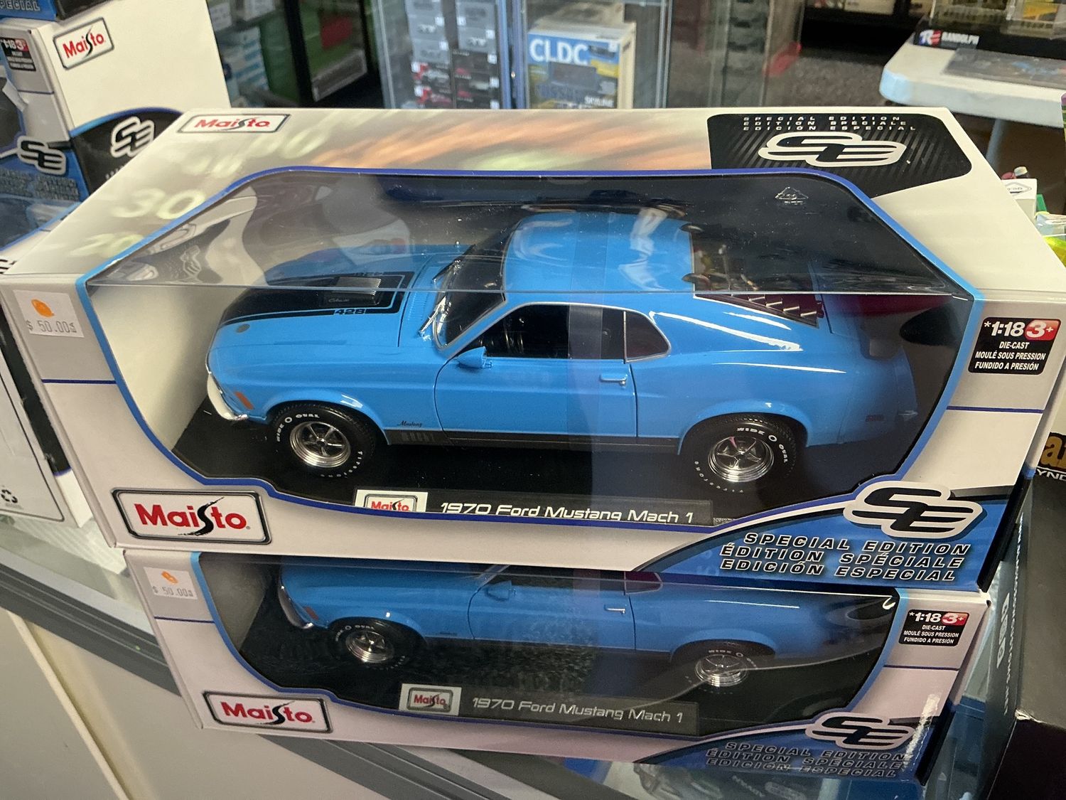 1970 Ford Mustang Mach, one blue
