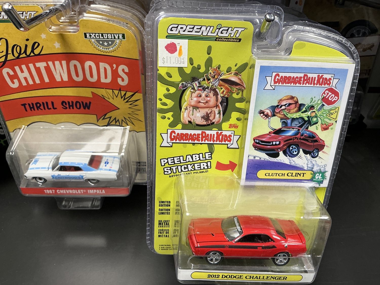 2012 Dodge Challenger red garbage pail kids