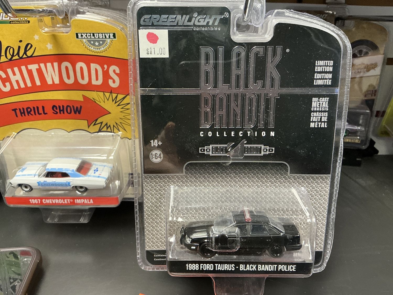 1988 Ford Taurus, black bandit police car