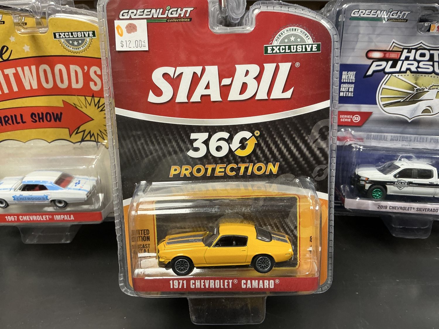 1971 Chevy Camaro yellowSTA-BIL