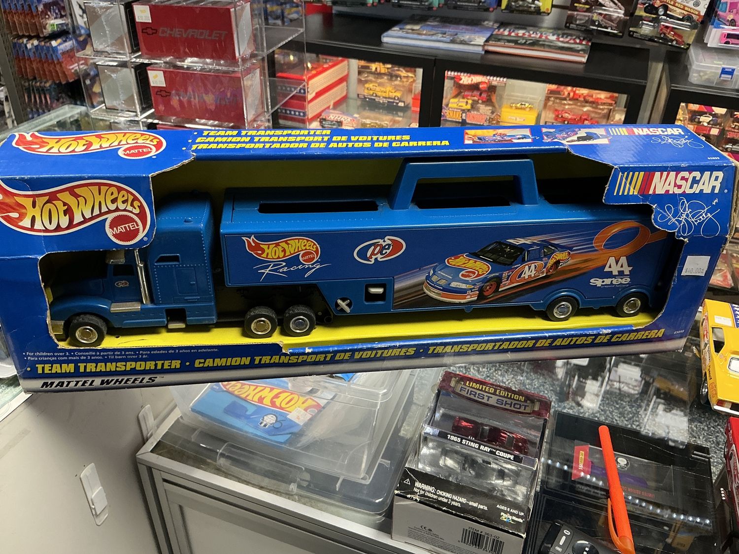 Kyle Petty NASCAR team transporter