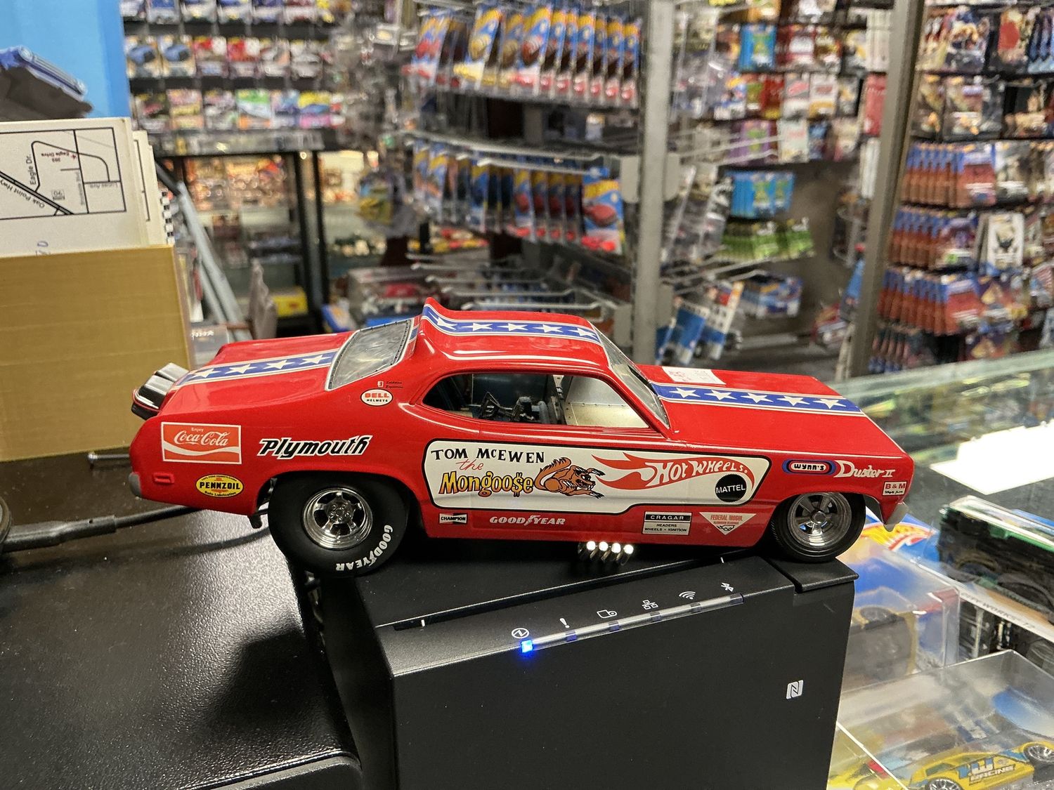 1/24 funny car Tom McEwen mongoose red