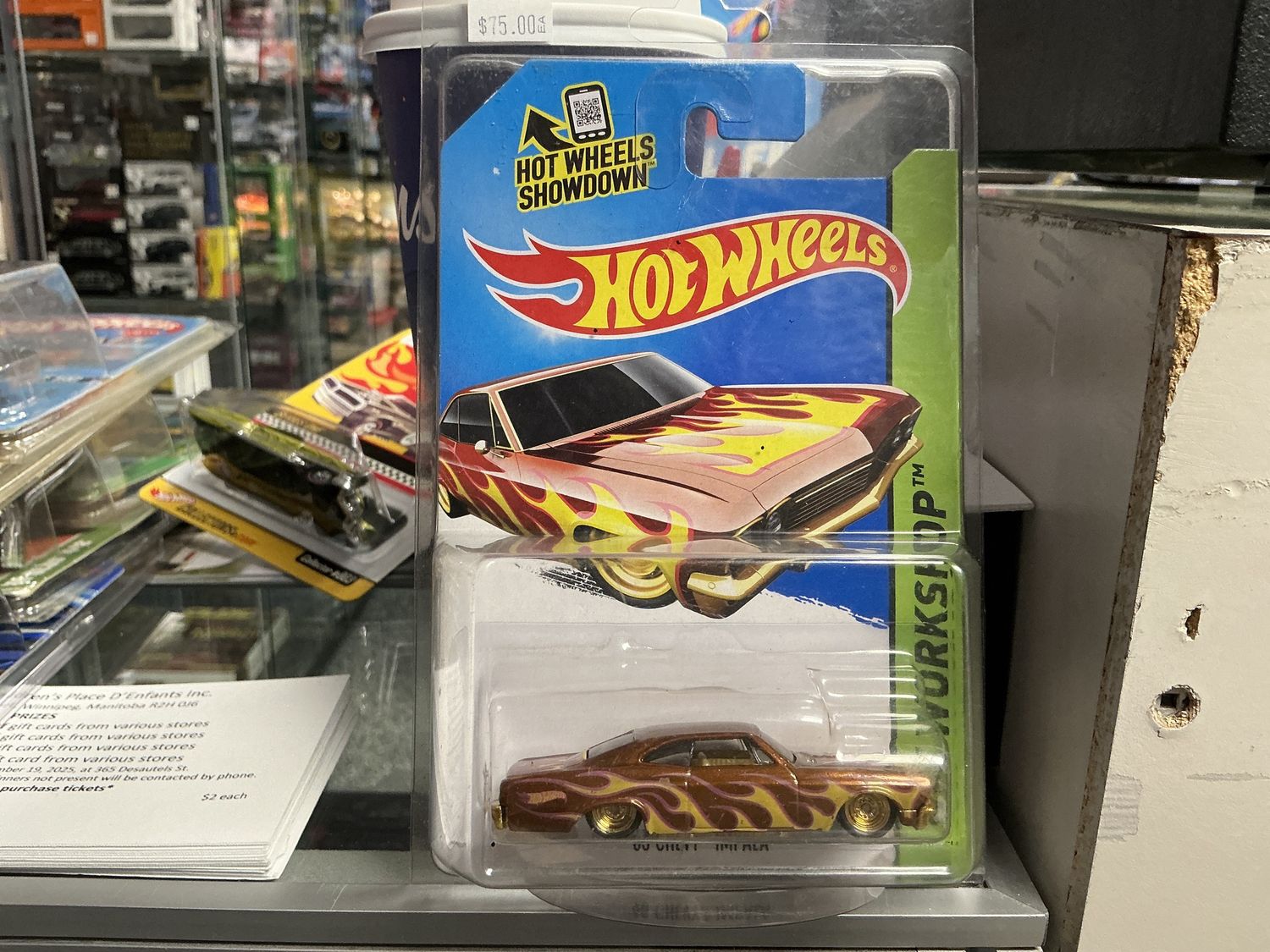 1965 Chevy Impala red with flames