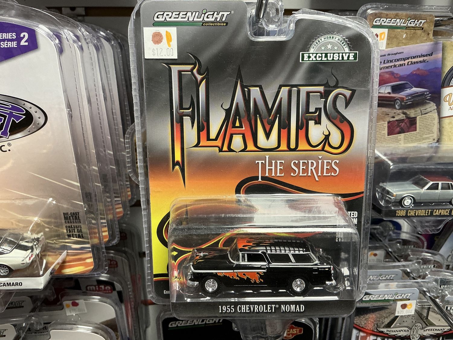 1955 Chevy nomad black with flames