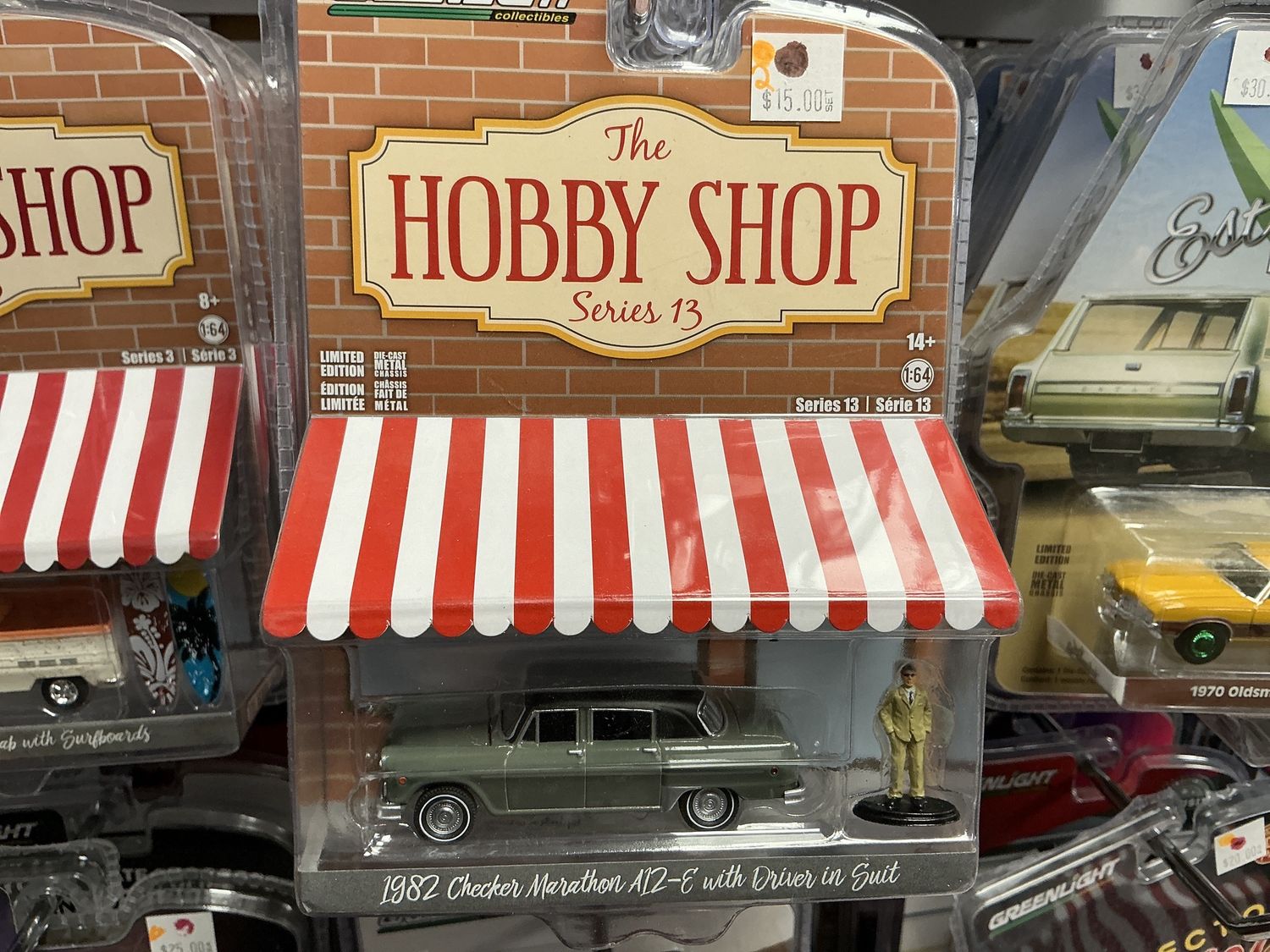 1982 checker marathon a 12-e with driver in suit