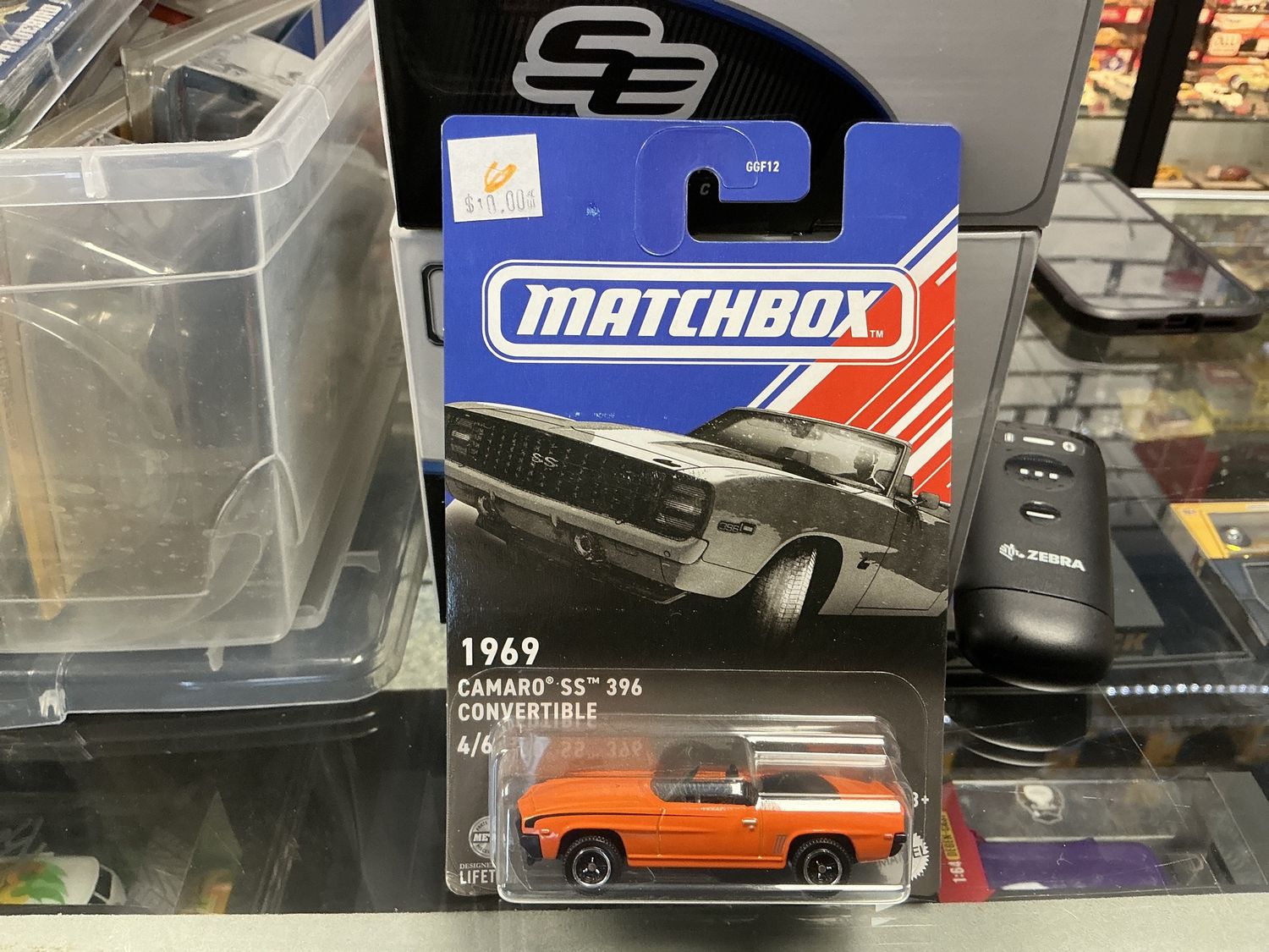 Camaro SS 396 convertible. Orange.