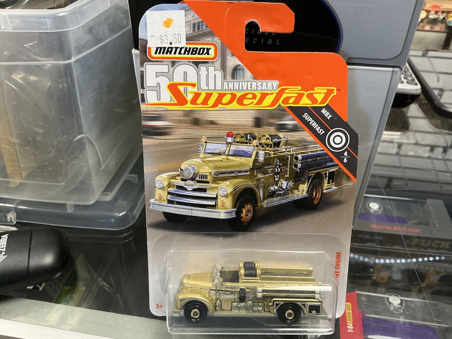 Seagrave fire engine gold