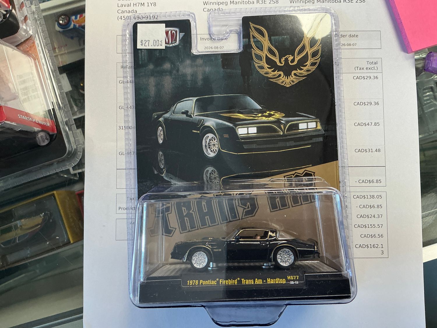 Trans Am 1978 Pontiac, Firebird hardtop black