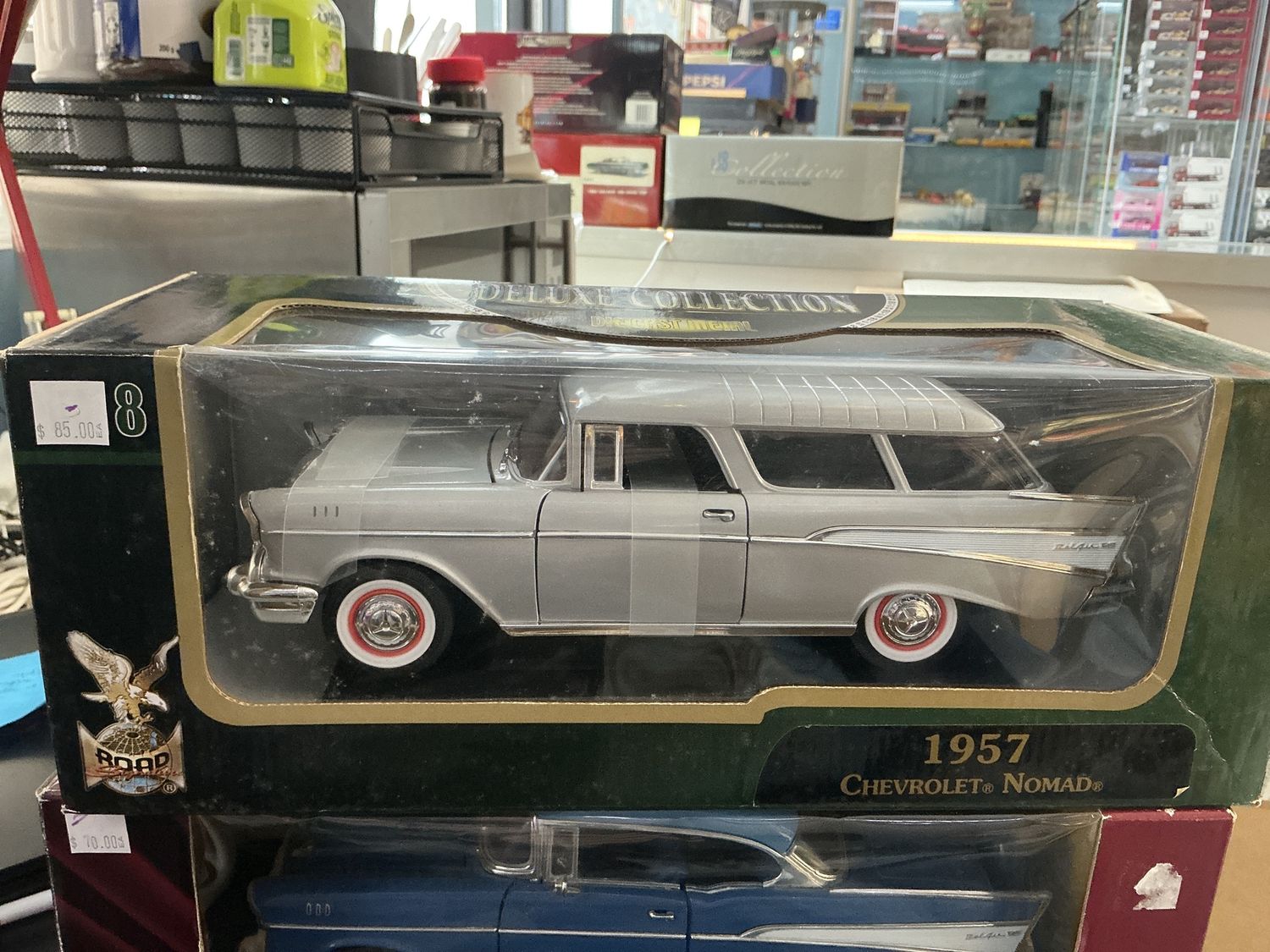 1957 Chevy nomad silver