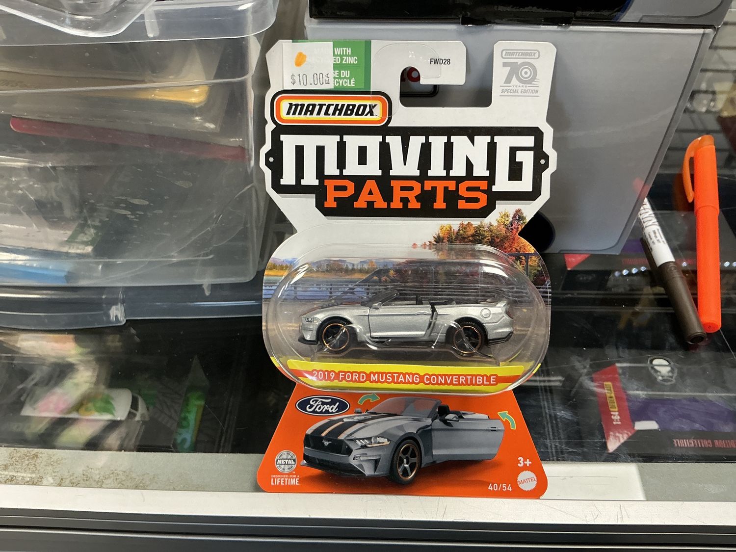 2019 Ford Mustang convertible, silver