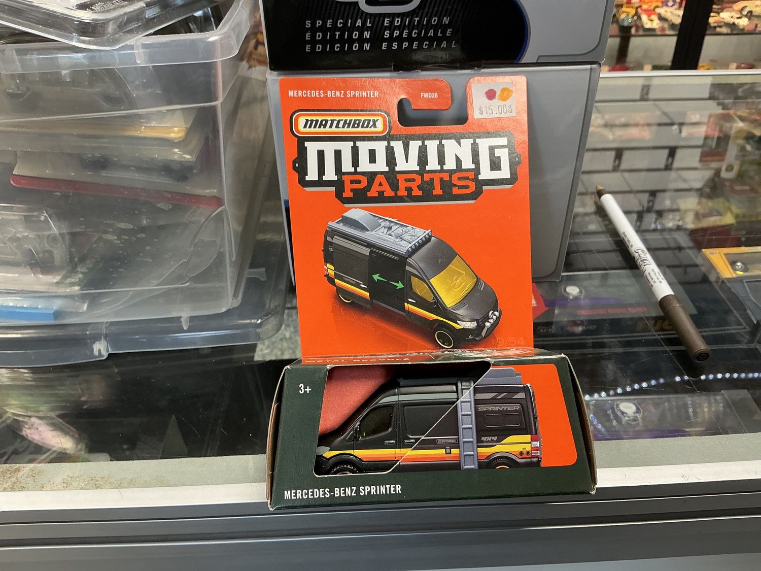 Mercedes-Benz sprinter black with colourful stripes