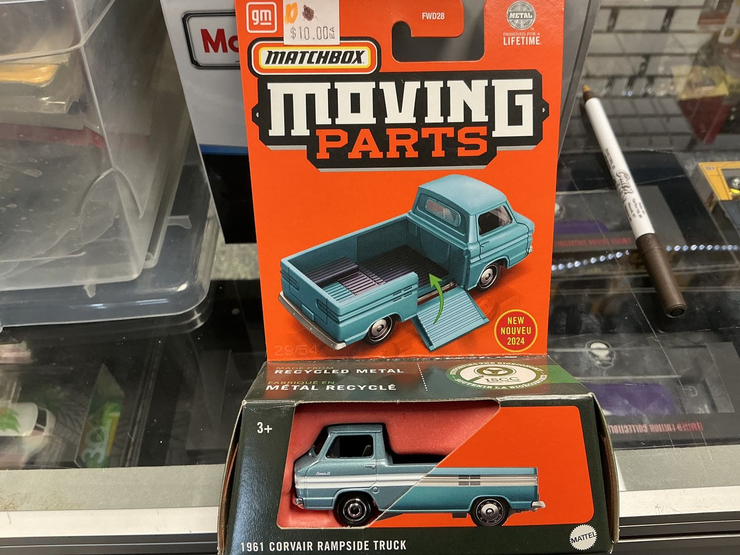 1961 Corvair ramp side truck blue