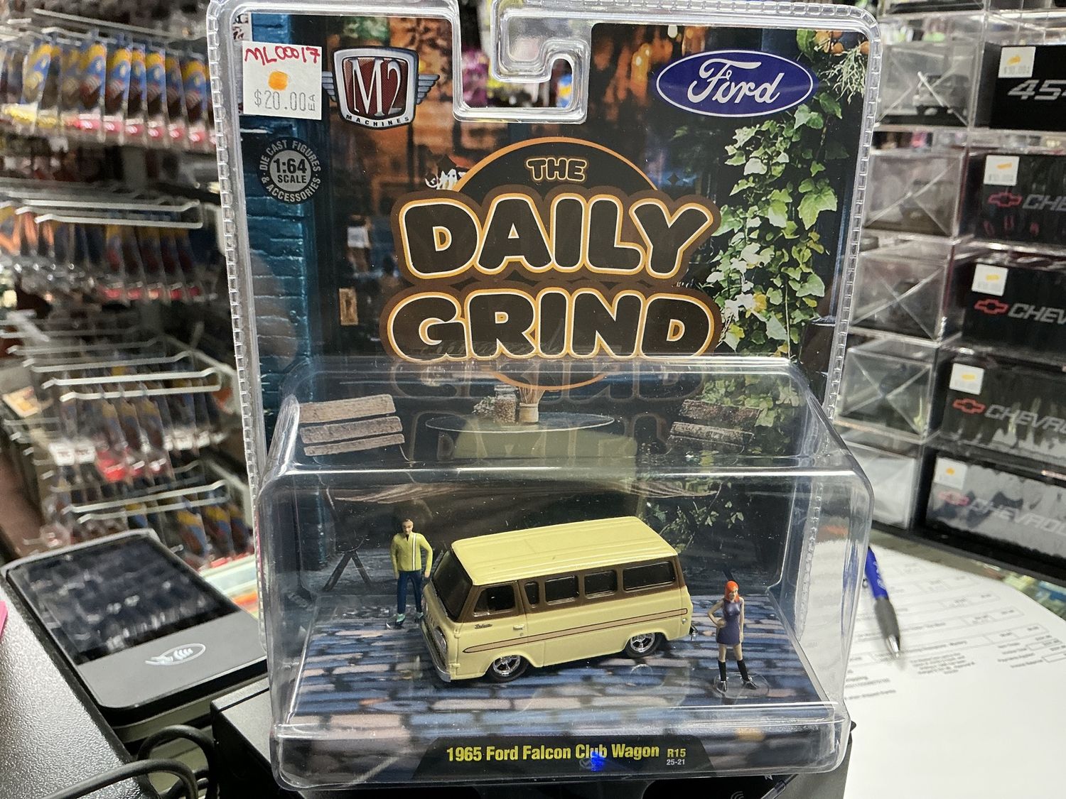 1965 Ford falcon club waggon with figures