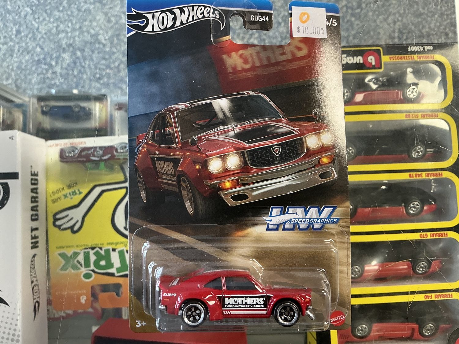 Hot wheels, speed, graphic Mazda RX 3