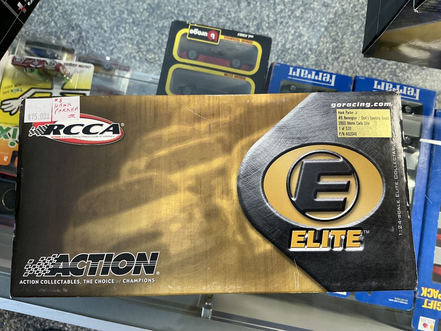 Pink Parker Junior number eight Remington, Dick’s Sporting Goods 2003, Monte Carlo elite