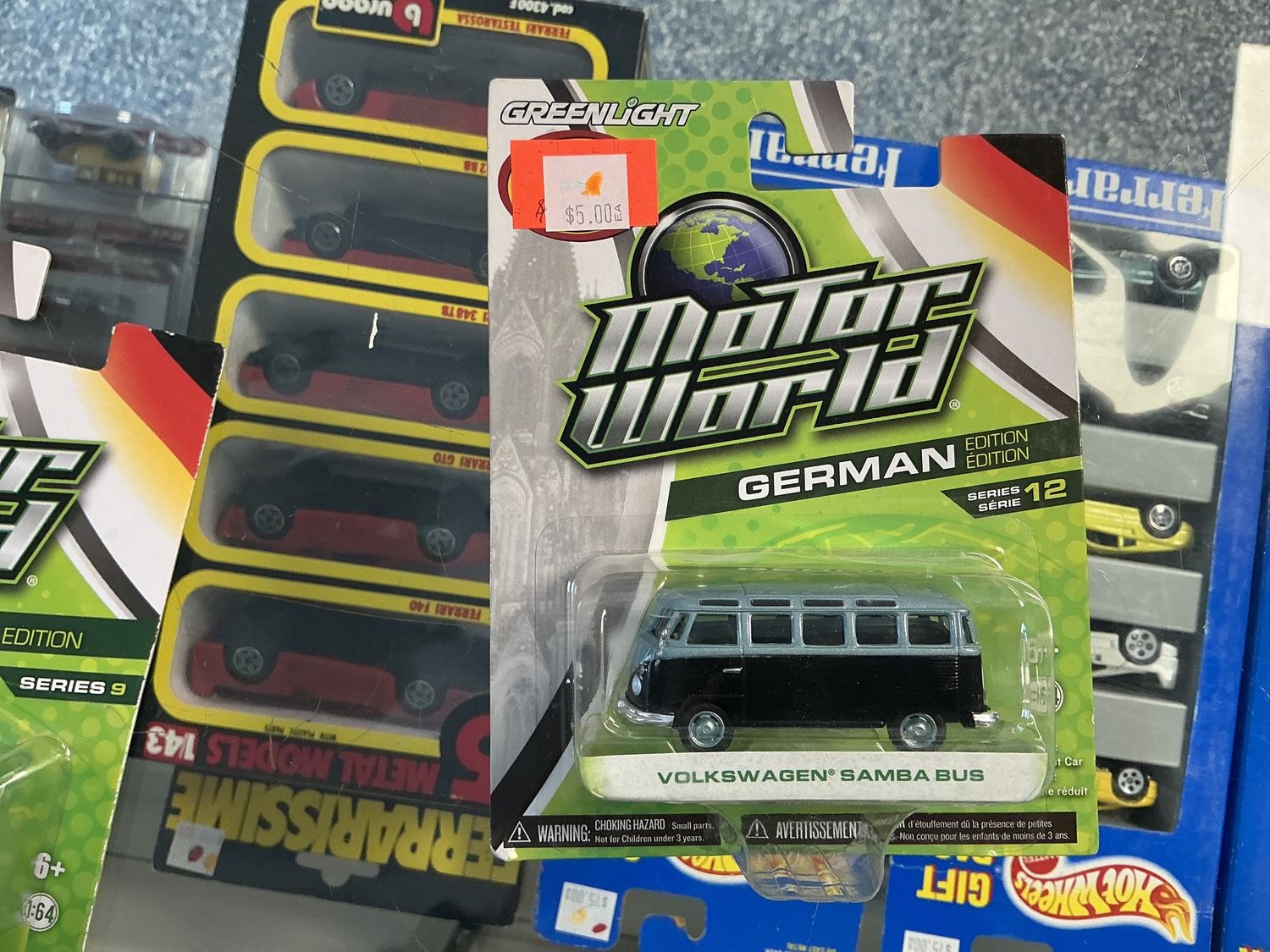 Volkswagen Samba bus teal