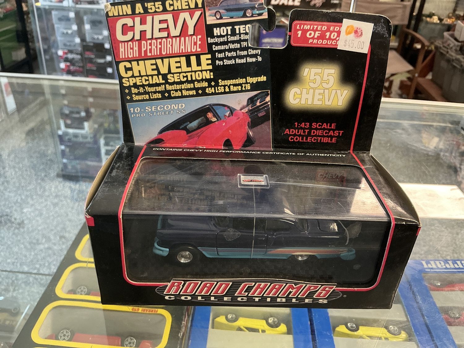 Road champs 1955 Chevy Bel-Air blue