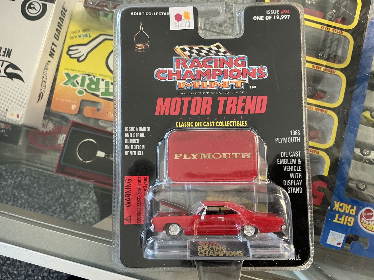 Racing champions, mint motor trends, 1968 Plymouth