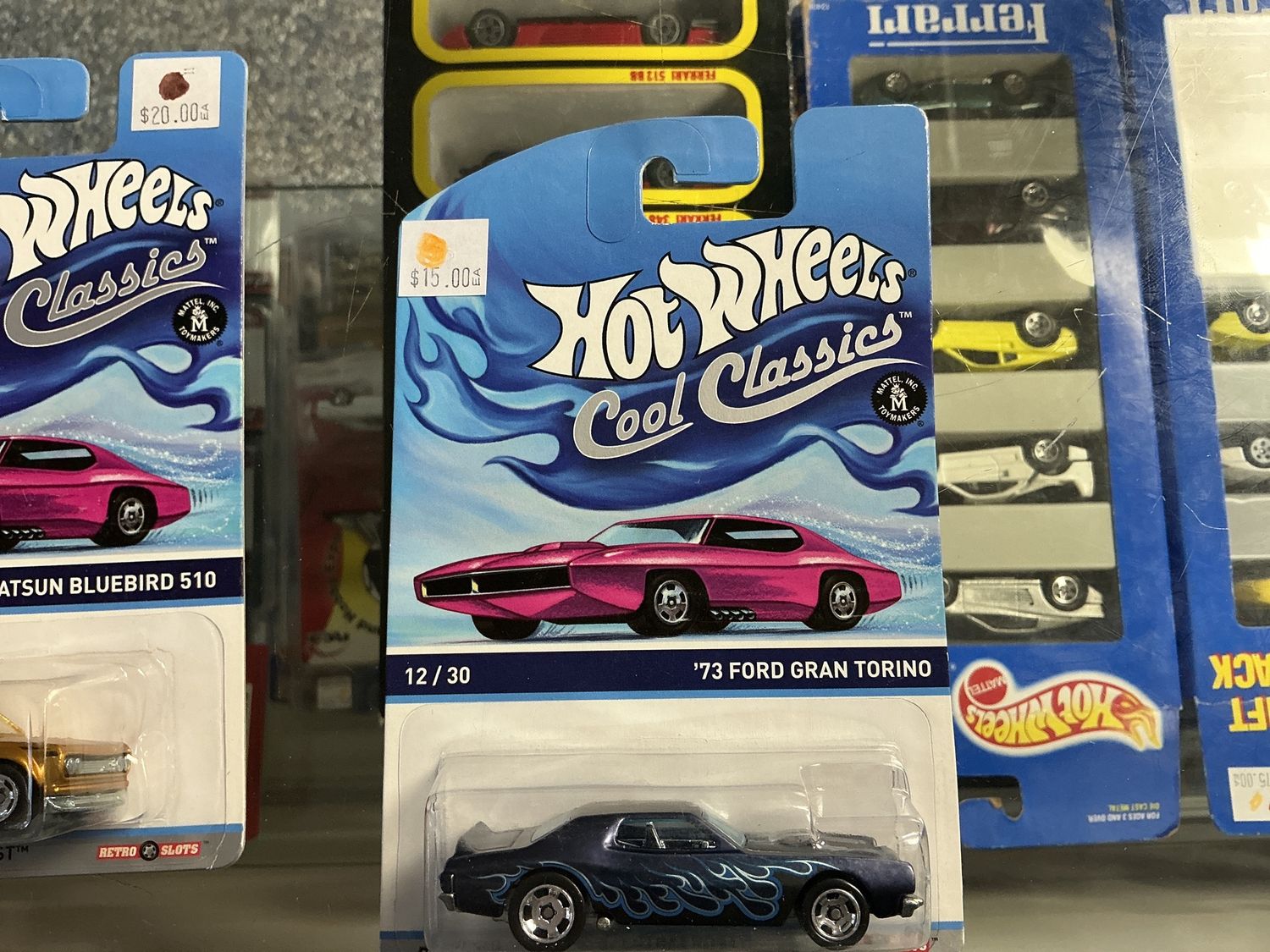 Hot wheels cool classics 1973 Ford grand Torino blue