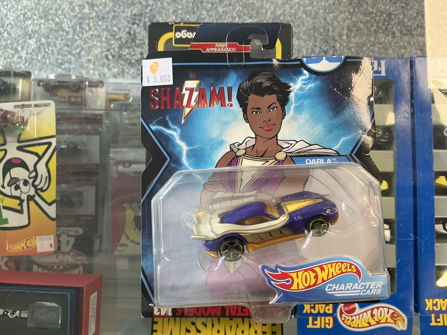 Hot wheels, character, cars, Shazam, Darla