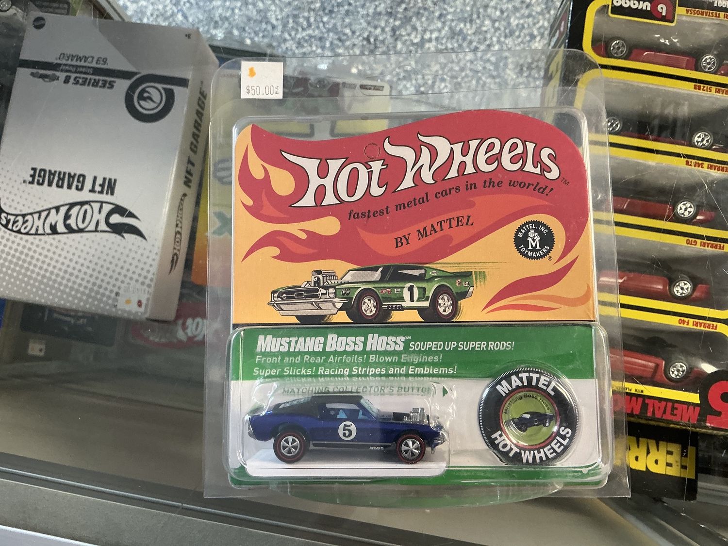 Suit up super rods, Mustang boss Hoss blue