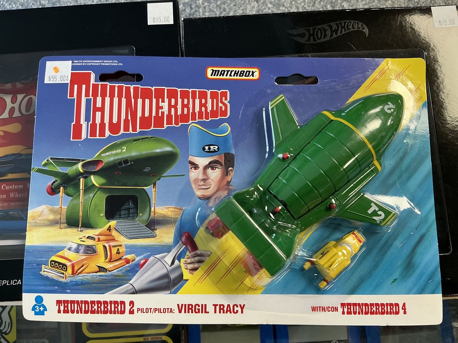 Thunderbirds Virgil Tracy pilot with Thunderbird four