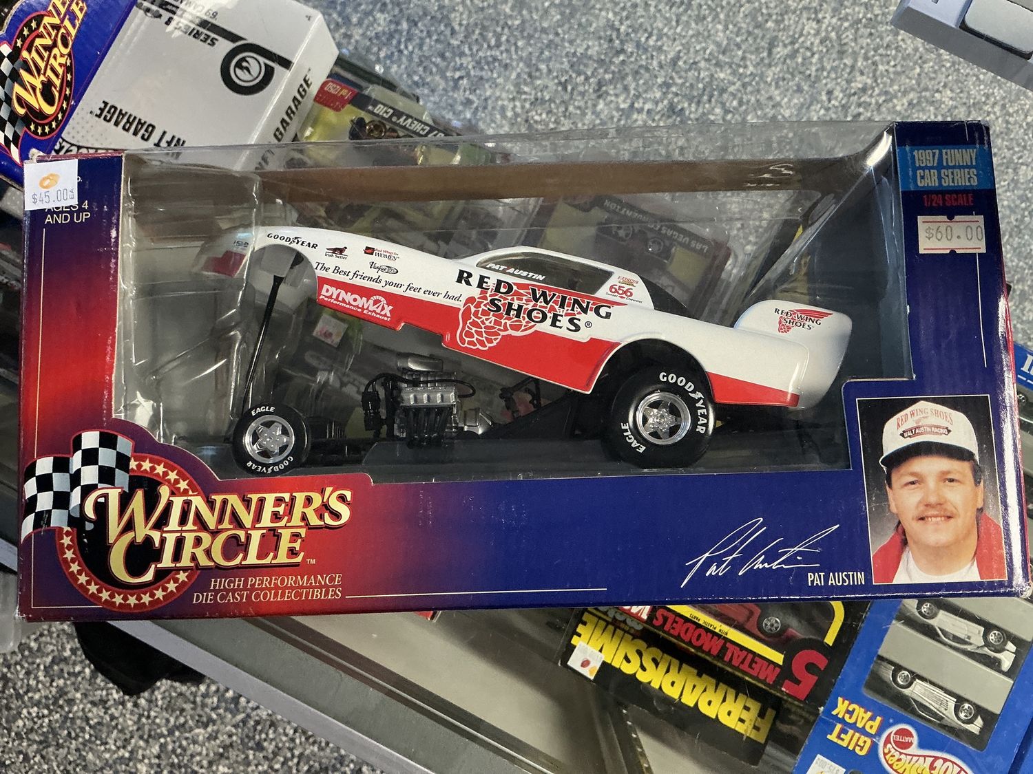 Winner Circle, Pat Austin Red Wing shoes