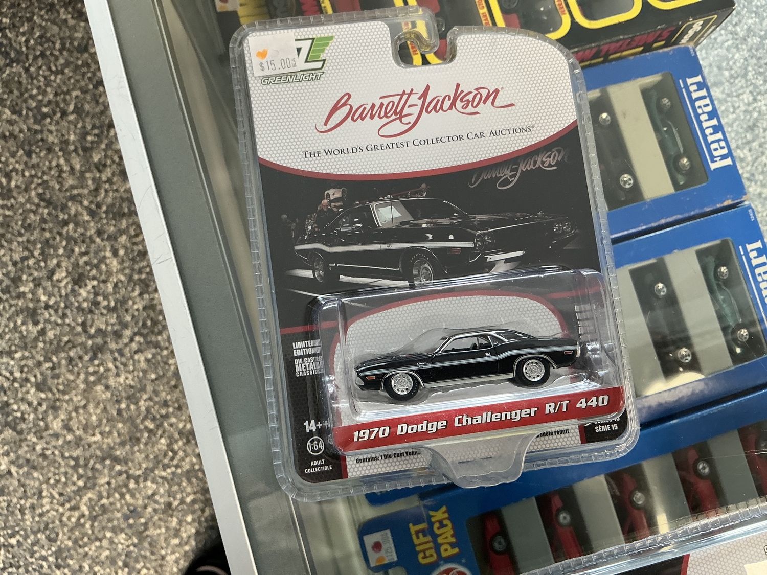 Barrett Jackson 1970 Dodge Challenger RT 440 black