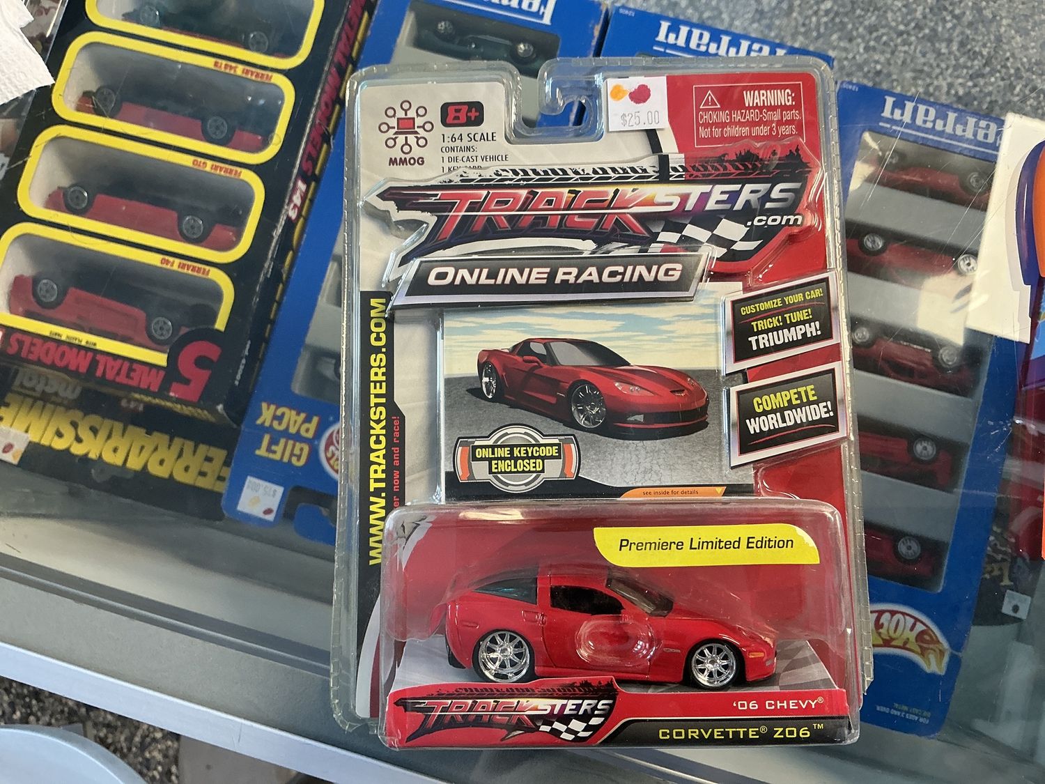 Tracksters 2005 corvette red