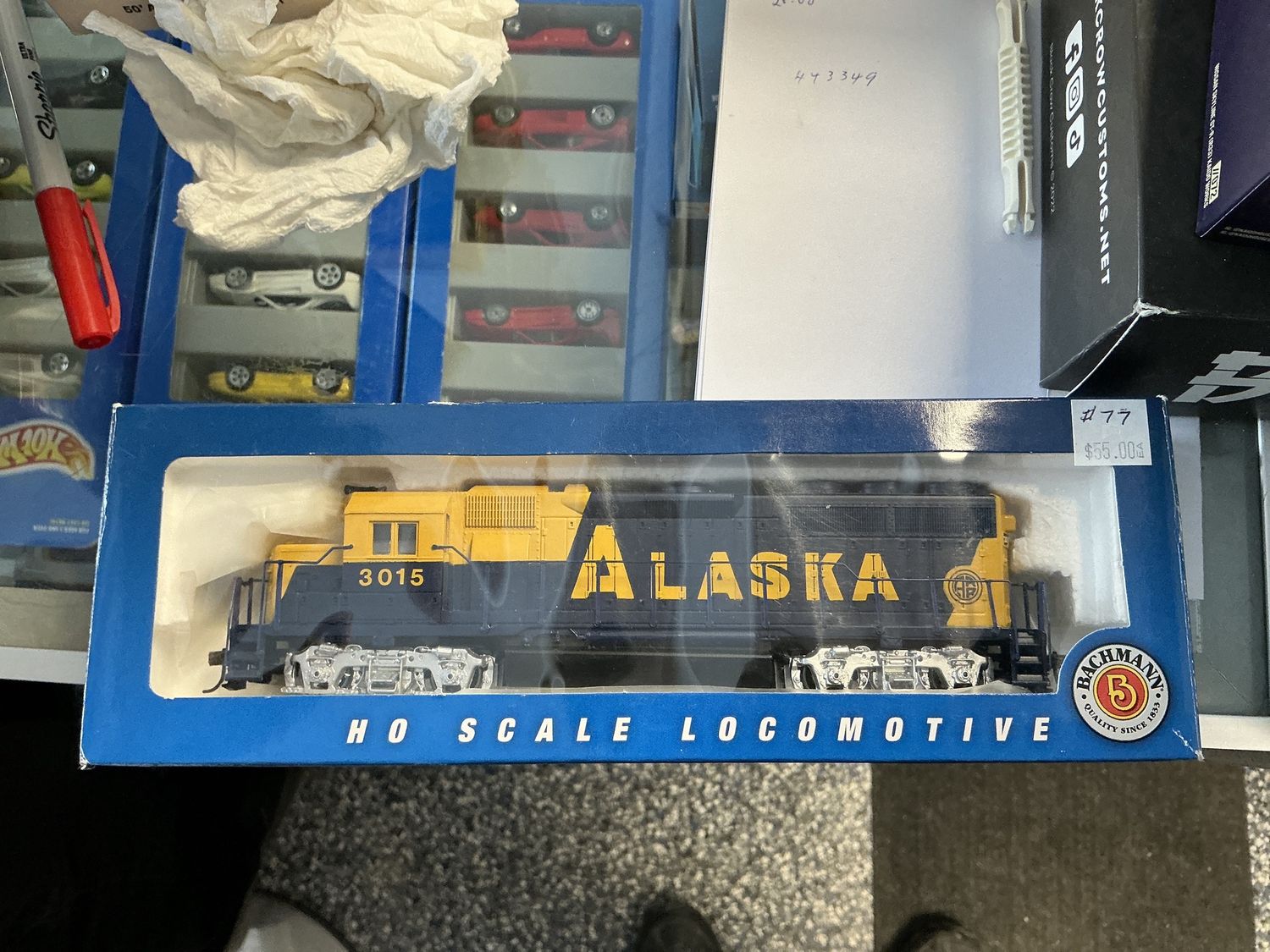 Bachmann HO ALASKA ENGINE BLUE
