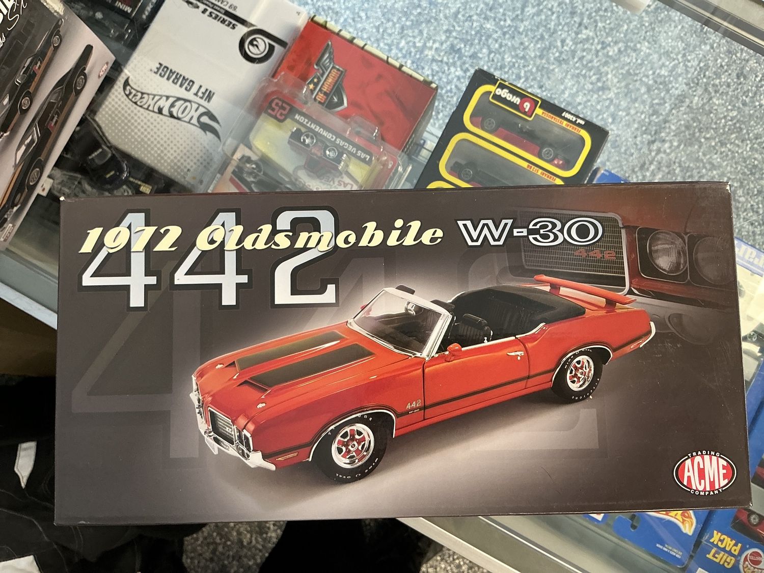 1972 automobile 442W 30 red