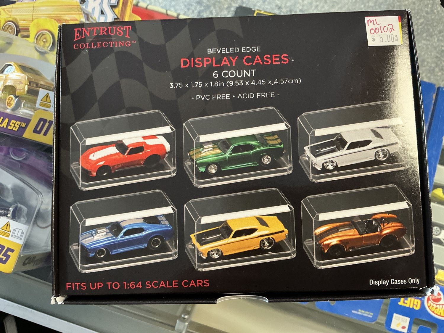 1/64 clear display cases