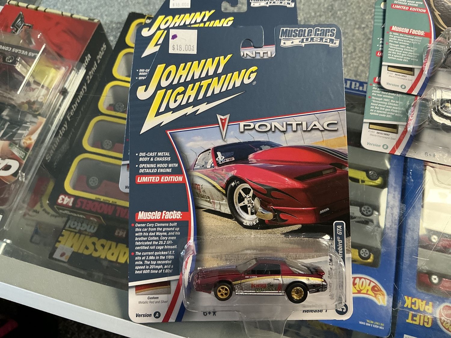 1987 Pontiac, Firebird GTA metallic, red and silver