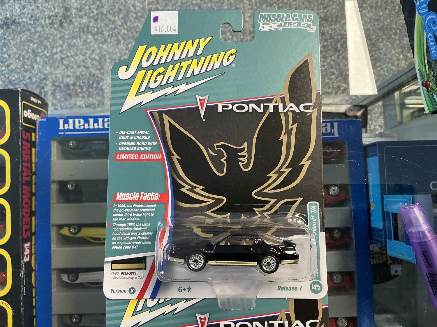 1986 Pontiac, Firebird TA, black and champagne gold