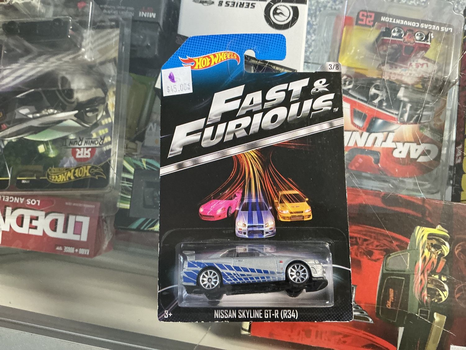 Fast and the furious Nissan skyline, GTR, silver, and and blue