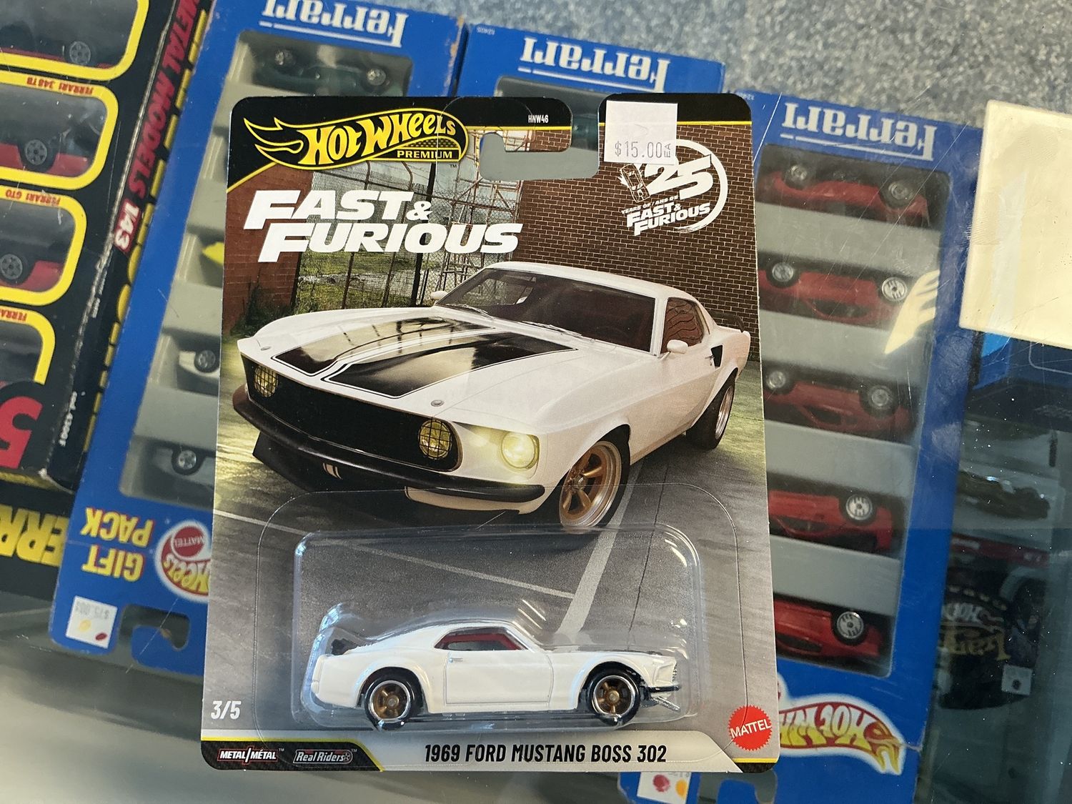 Fast and the furious 25 years 1969 Ford Mustang boss 302 white