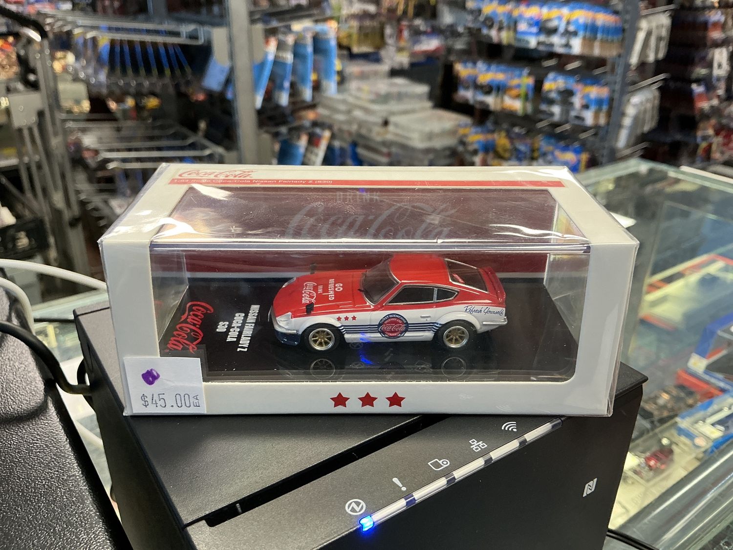 Nissan fairlady  Coca-Cola S 30 red and white