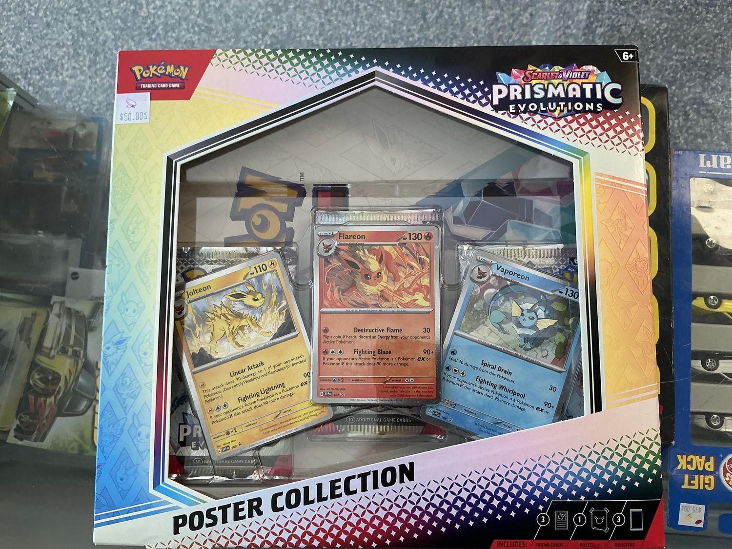 Scarlet and Violet prismatic evolutions poster collection