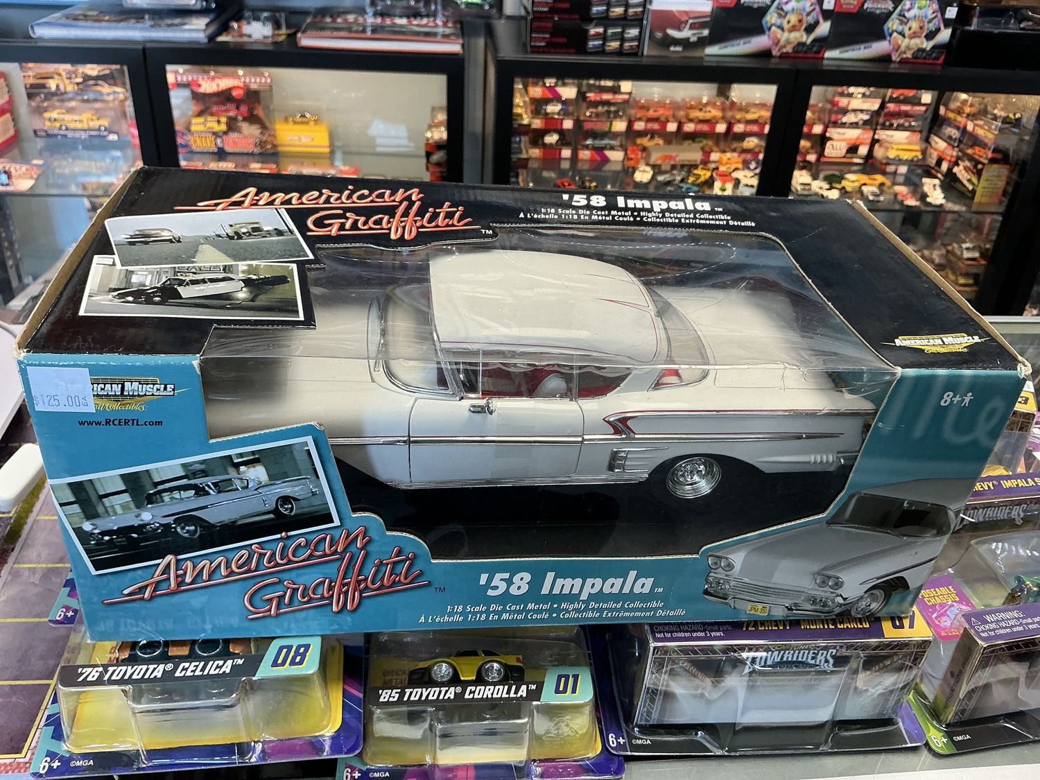 American graffiti in 1958 Impala White